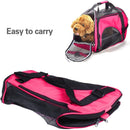 BOLSA TRANSPORTE CACHORRO GATO MOCHILA PET CANGURU CAES DOBRAVEL MALA VIAGEM ROS