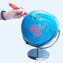 GLOBO TERRESTRE GIRATORIO POLITICO MAPA MUNDI GRANDE 22CM BASE ALUMINIO ESCOLAR